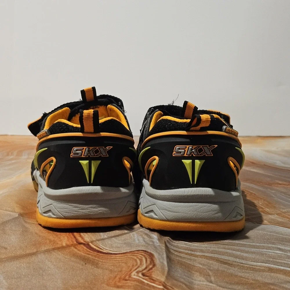 Skechers H2O Sport Boys Size 3 Water Shoes Black Orange Green SN92290L